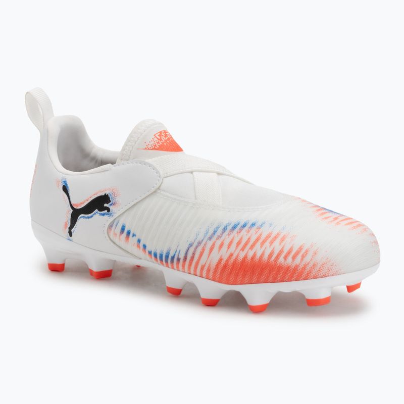 Vaikiški futbolo bateliai PUMA Future 8 Match LL FG/AG Jr puma white/puma black/glowing red