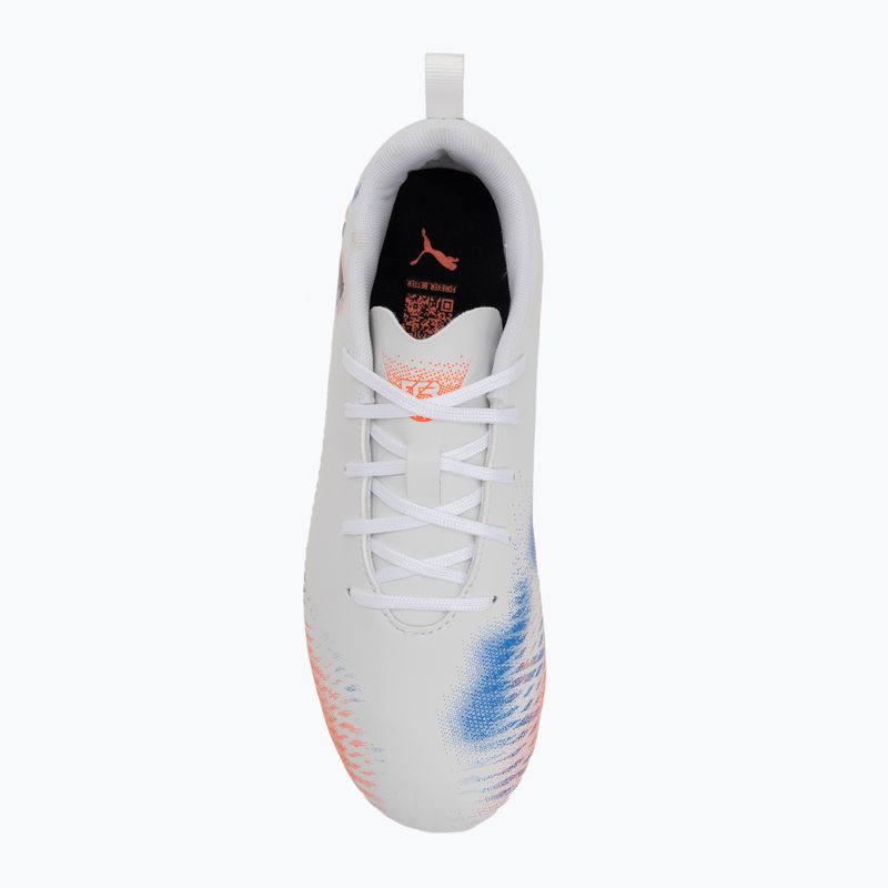 Vaikiški futbolo bateliai PUMA Future 8 Play FG/AG Jr puma white/puma black/glowing red 5