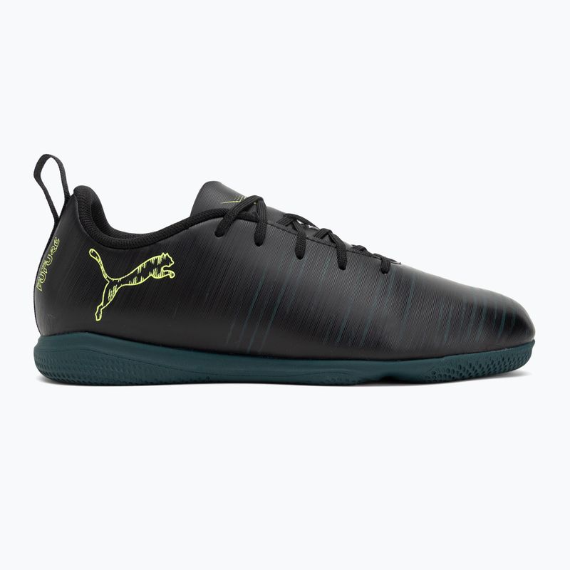 Vaikiški futbolo bateliai PUMA Future 8 Play It Jr puma black/fizzy light/green terrain 2