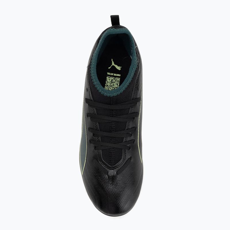 Vaikiški futbolo batai PUMA Ultra 6 Match FG/AG Jr puma black/fizzy light/green terrain 5