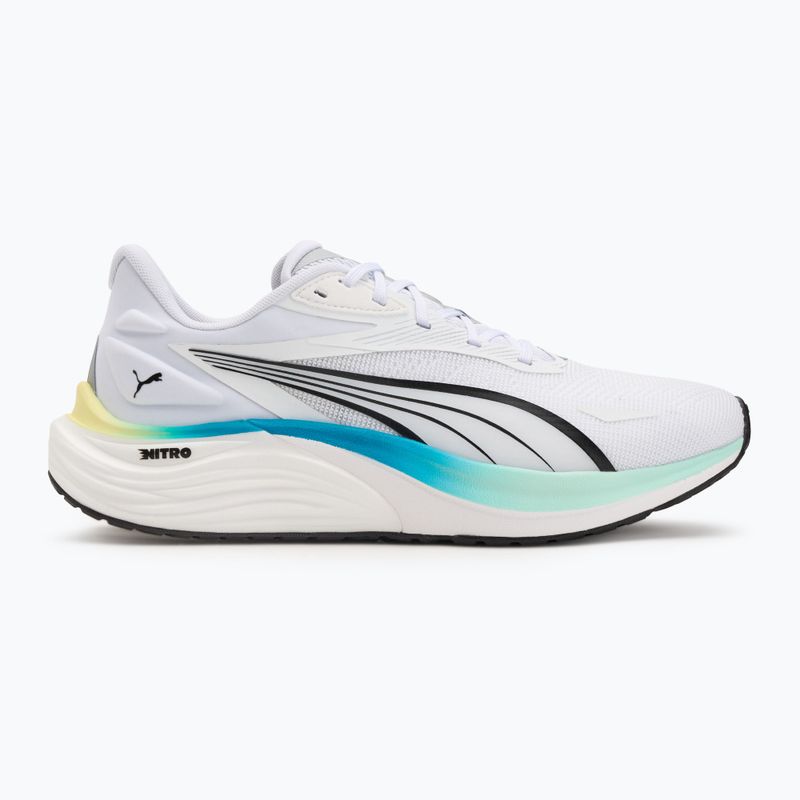 Vyriški bėgimo bateliai PUMA Electrify Nitro 4 puma white/mint melt/speed blue 2