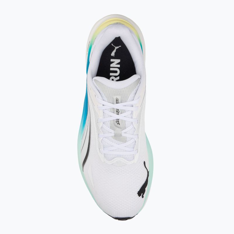 Vyriški bėgimo bateliai PUMA Electrify Nitro 4 puma white/mint melt/speed blue 5