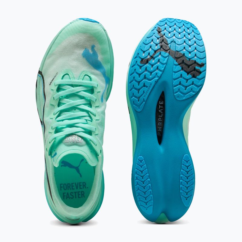 Vyriški bėgimo bateliai PUMA Deviate Nitro Elite 3 mint melt/speed blue 12