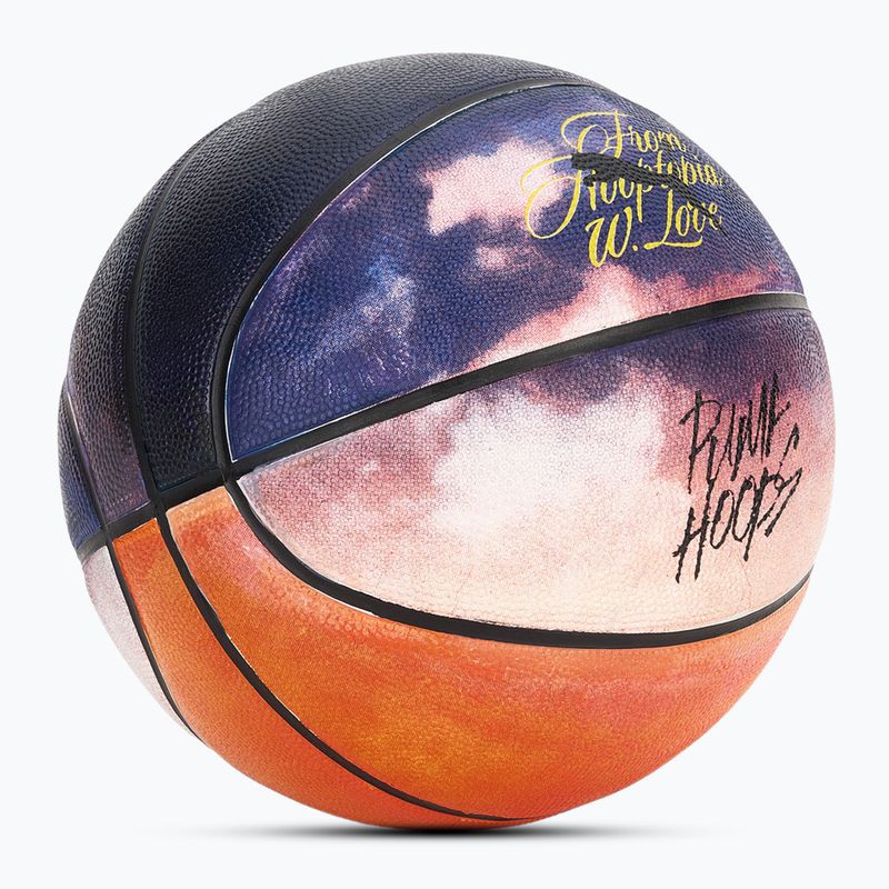 Krepšinio kamuolys PUMA Hooptopia Sunset Basketball flame orange/puma black/multicolor dydis 7 2