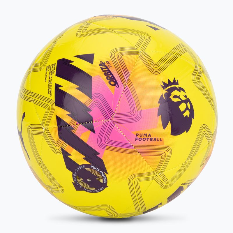 Futbolo kamuolys PUMA Orbita Cup PL Lights fluo yellow/multicolor dydis 4 2