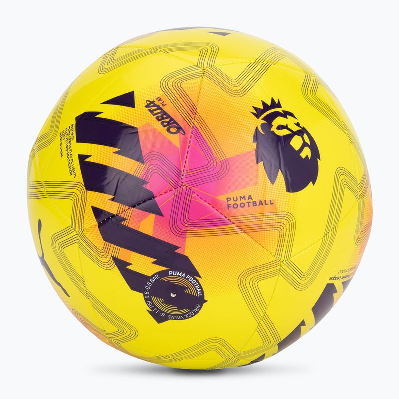 Futbolo kamuolys PUMA Orbita Cup PL Lights fluo yellow/multicolor dydis 5 2