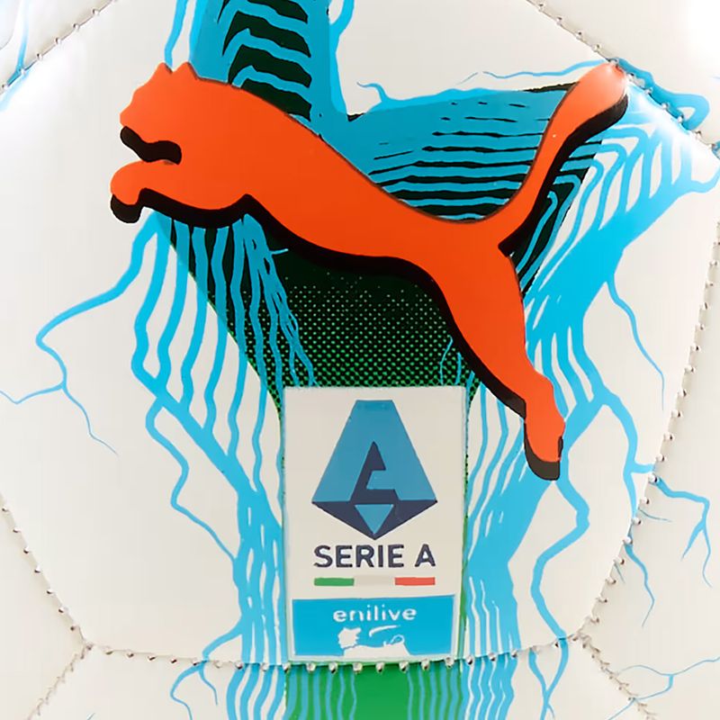 Piłka do mini piłki nożnej PUMA Orbita Serie A Mini puma white/multicolor dydis 1 2