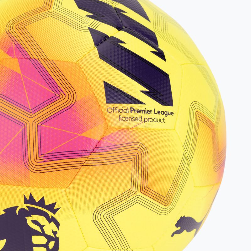 Futbolo kamuolys PUMA Orbita Cup PL Lights fluo yellow/multicolor dydis 4 3