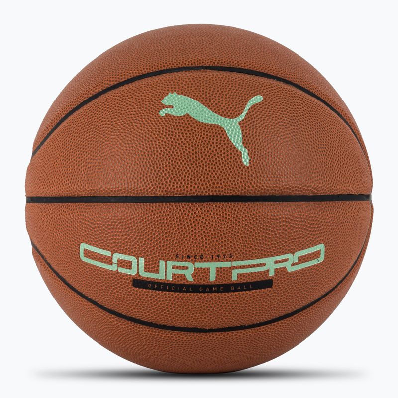 PUMA teamJAWS Court Pro Krepšinio krepšinio odinis rudas/tamsus šešėlis dydis 7
