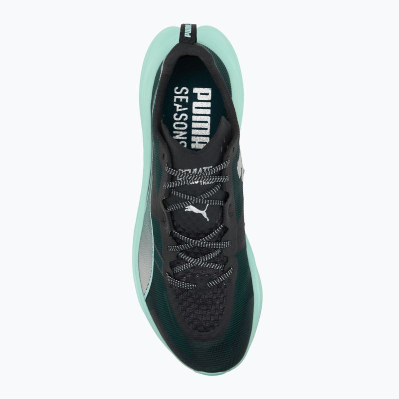 Vyriški PUMA Deviate Nitro Elite Trail green terrain / mint melt bėgimo bateliai 5