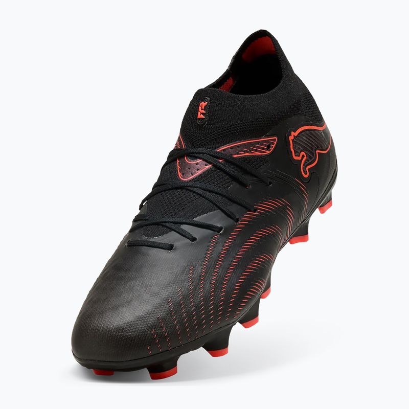 Vaikiški futbolo batai PUMA Future 9 Pro FG/AG Jr puma black/puma white/blue jewel 12