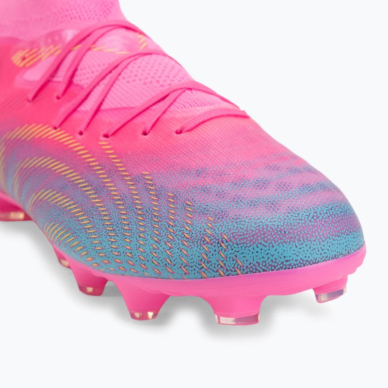 Vaikiški futbolo batai PUMA Future 9 Pro FG/AG Jr poison pink/puma wht/sun stream/bright aqua/puma blk 7