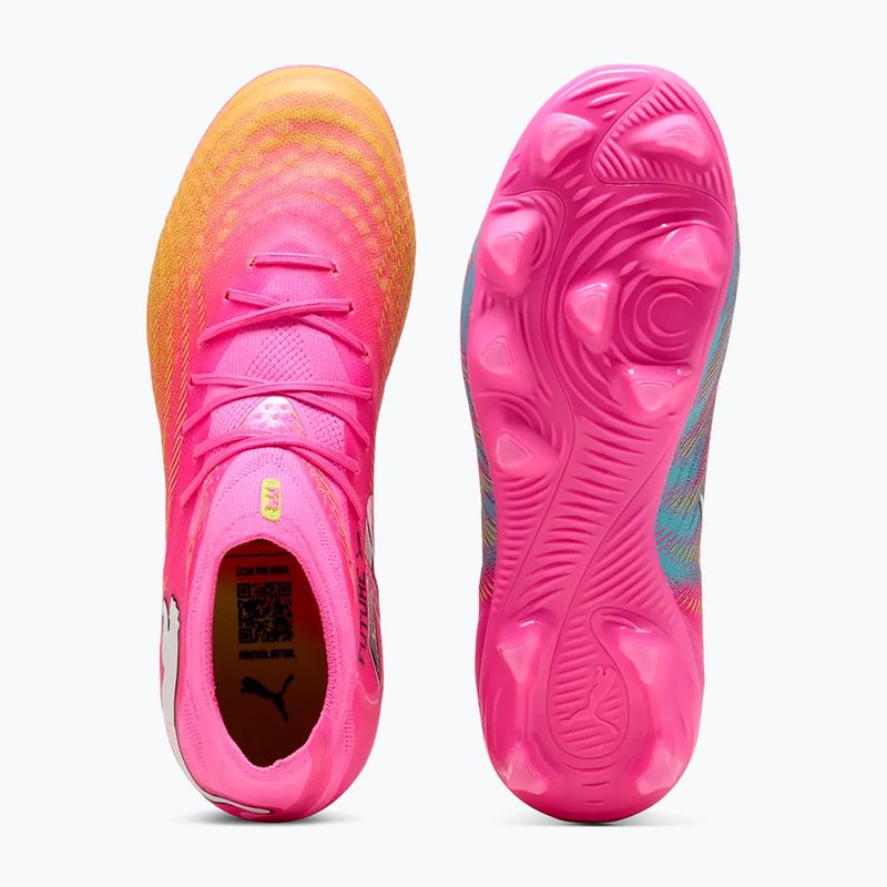 Vaikiški futbolo batai PUMA Future 9 Pro FG/AG Jr poison pink/puma wht/sun stream/bright aqua/puma blk 5
