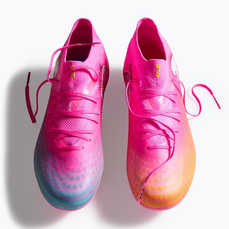 Vaikiški futbolo batai PUMA Future 9 Pro FG/AG Jr poison pink/puma wht/sun stream/bright aqua/puma blk 6
