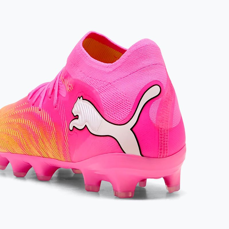 Vaikiški futbolo batai PUMA Future 9 Pro FG/AG Jr poison pink/puma wht/sun stream/bright aqua/puma blk 7