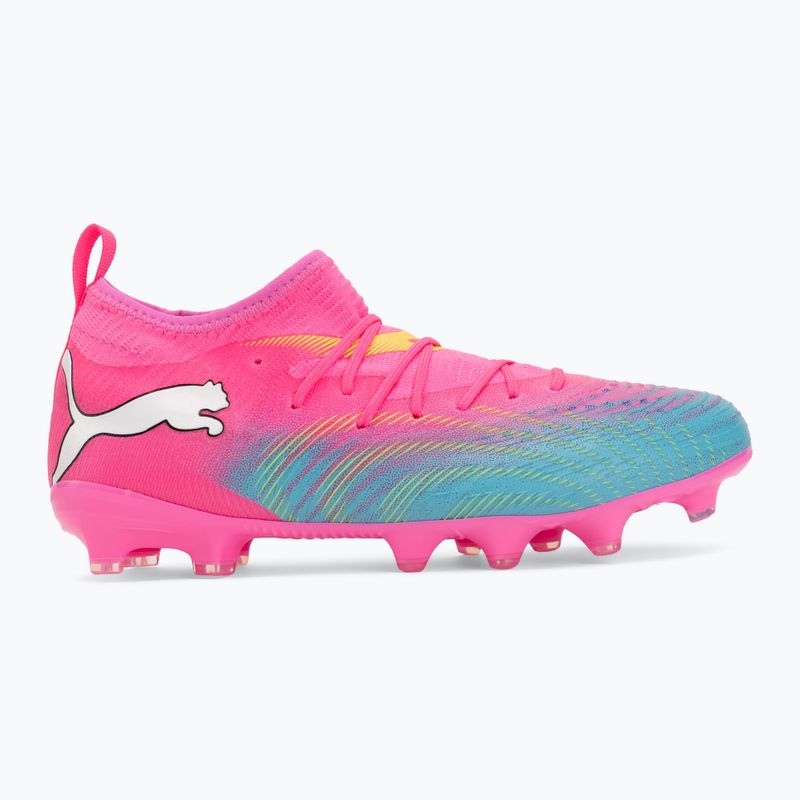 Vaikiški futbolo batai PUMA Future 9 Match FG/AG Jr poison pink/puma white/sun stream/bright aqua/puma black 2