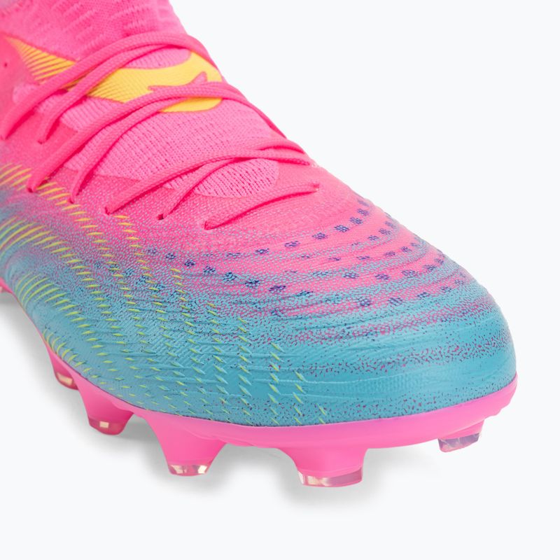 Vaikiški futbolo batai PUMA Future 9 Match FG/AG Jr poison pink/puma white/sun stream/bright aqua/puma black 7