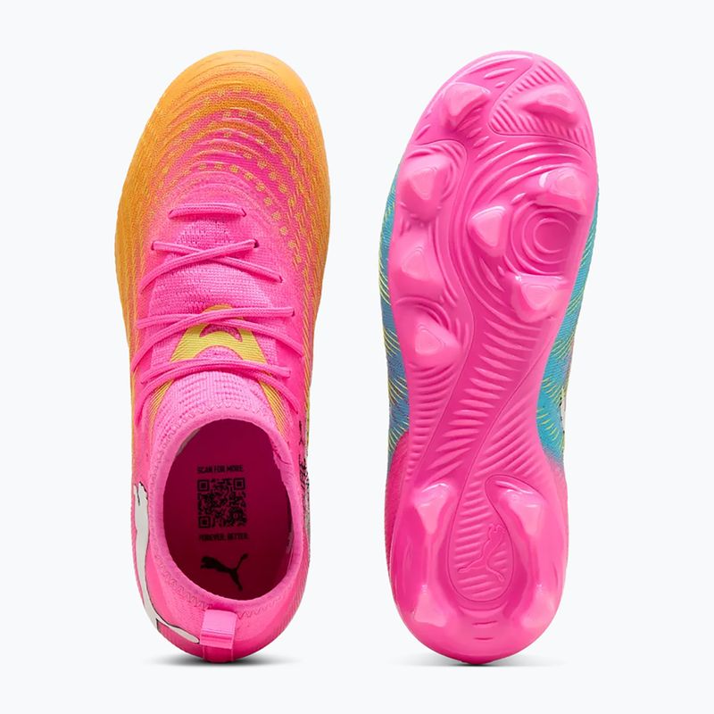 Vaikiški futbolo batai PUMA Future 9 Match FG/AG Jr poison pink/puma white/sun stream/bright aqua/puma black 3