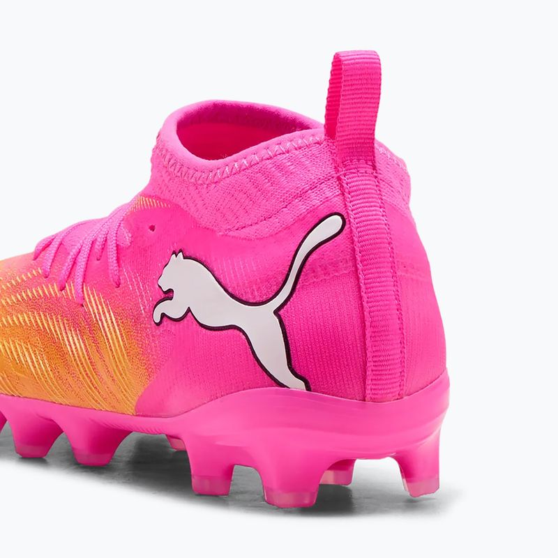 Vaikiški futbolo batai PUMA Future 9 Match FG/AG Jr poison pink/puma white/sun stream/bright aqua/puma black 5