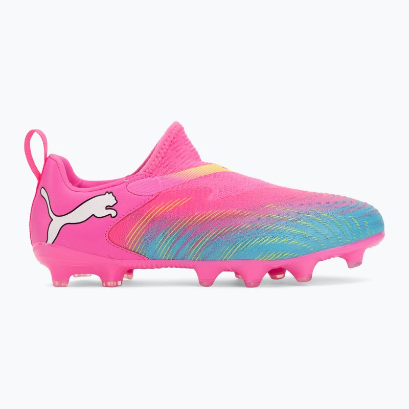Vaikiški futbolo batai PUMA Future 9 Match LL FG/AG Jr poison pink/puma wht/sun stream/bright aqua/puma blk 2