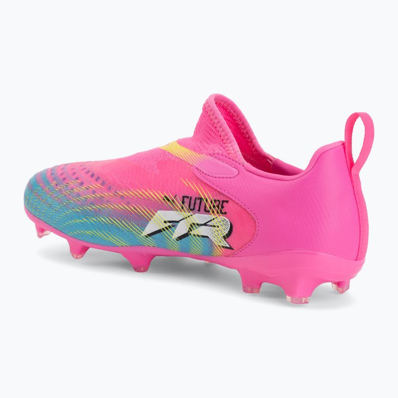 Vaikiški futbolo batai PUMA Future 9 Match LL FG/AG Jr poison pink/puma wht/sun stream/bright aqua/puma blk 3