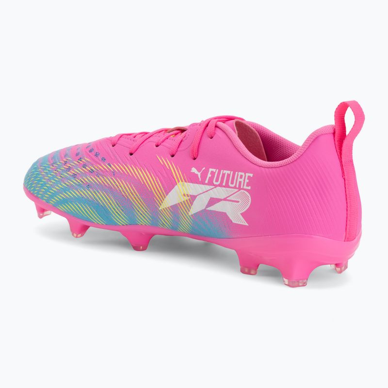 Vaikiški futbolo batai PUMA Future 9 Play FG/AG Jr poison pink/puma wht/sun stream/bright aqua/puma blk 3