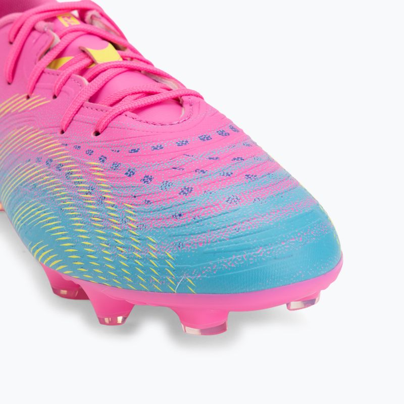 Vaikiški futbolo batai PUMA Future 9 Play FG/AG Jr poison pink/puma wht/sun stream/bright aqua/puma blk 7
