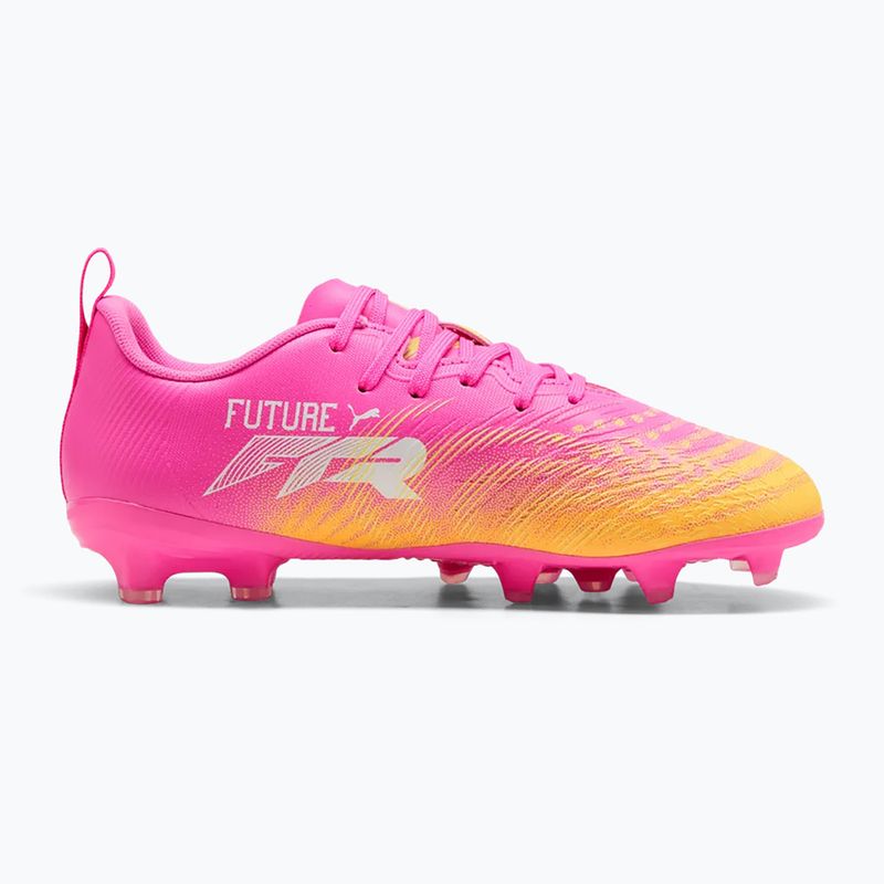 Vaikiški futbolo batai PUMA Future 9 Play FG/AG Jr poison pink/puma wht/sun stream/bright aqua/puma blk 2