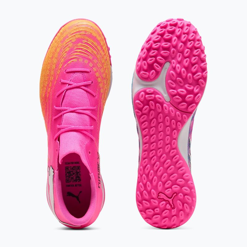 Futbolo batai PUMA Future 9 Match Fusion TT poison pink/puma white/sun stream/bright aqua/puma black 3
