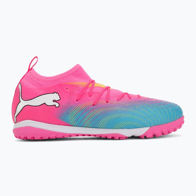 Vaikiški futbolo batai PUMA Future 9 Match TT + Mid Jr poison pink/puma wht/sun stream/bright aqua/puma blk 2