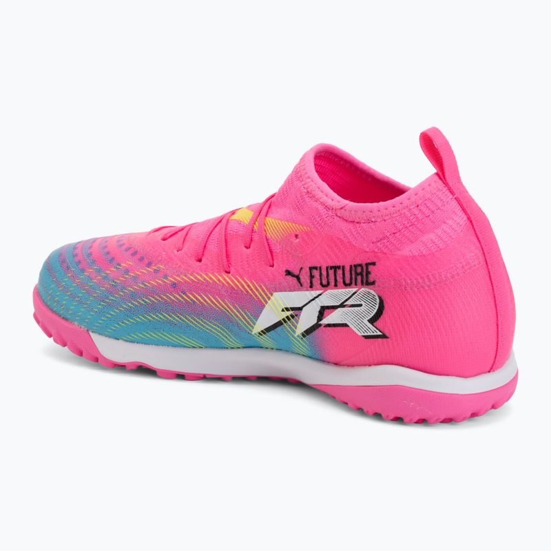Vaikiški futbolo batai PUMA Future 9 Match TT + Mid Jr poison pink/puma wht/sun stream/bright aqua/puma blk 3