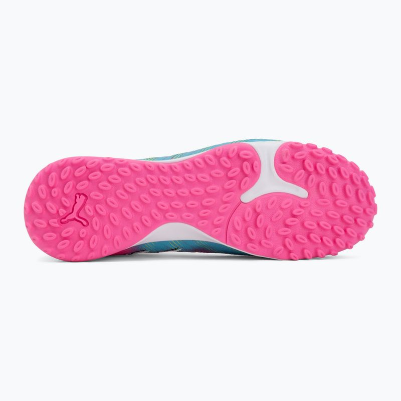Vaikiški futbolo batai PUMA Future 9 Match TT + Mid Jr poison pink/puma wht/sun stream/bright aqua/puma blk 4