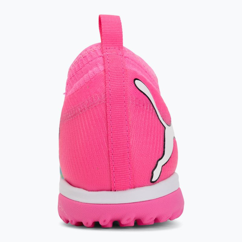 Vaikiški futbolo batai PUMA Future 9 Match TT + Mid Jr poison pink/puma wht/sun stream/bright aqua/puma blk 6