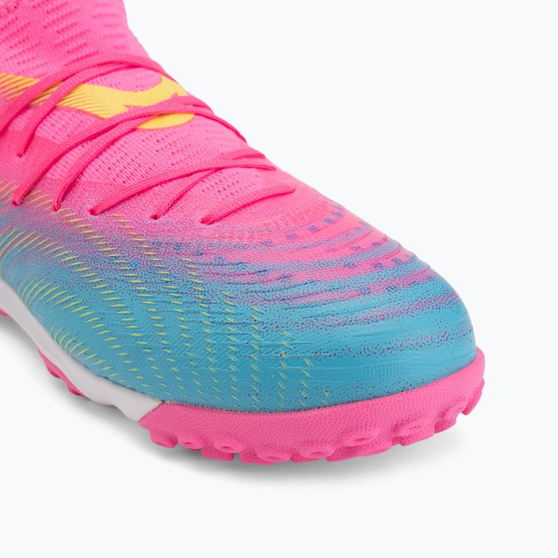 Vaikiški futbolo batai PUMA Future 9 Match TT + Mid Jr poison pink/puma wht/sun stream/bright aqua/puma blk 7