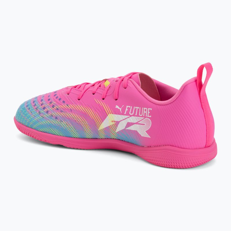 Vaikiški futbolo batai PUMA Future 9 Play IT Jr poison pink/puma wht/sun stream/bright aqua/puma blk 3
