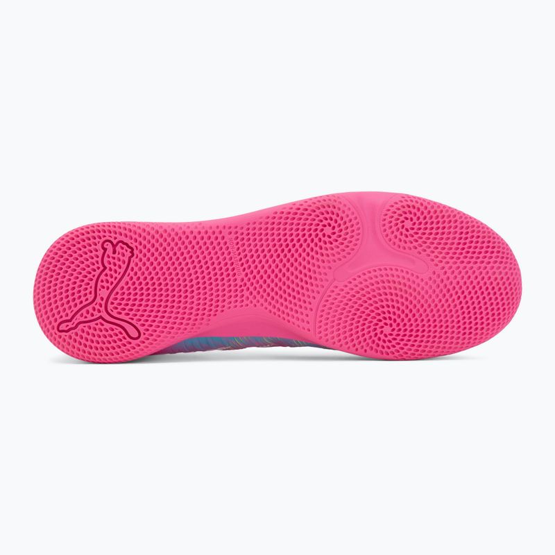 Vaikiški futbolo batai PUMA Future 9 Play IT Jr poison pink/puma wht/sun stream/bright aqua/puma blk 4