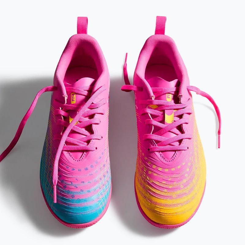 Vaikiški futbolo batai PUMA Future 9 Play IT Jr poison pink/puma wht/sun stream/bright aqua/puma blk 7