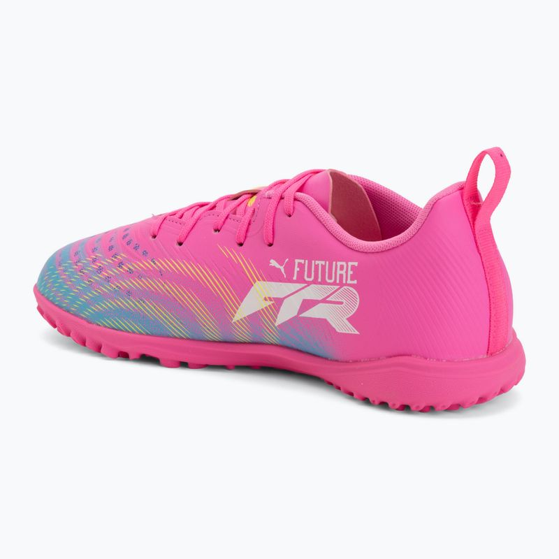Vaikiški futbolo batai PUMA Future 9 Play TT poison pink/puma white/sun stream/bright aqua/puma black 3