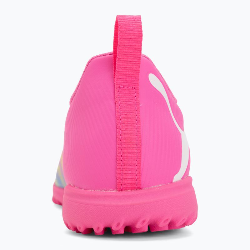 Vaikiški futbolo batai PUMA Future 9 Play TT poison pink/puma white/sun stream/bright aqua/puma black 6