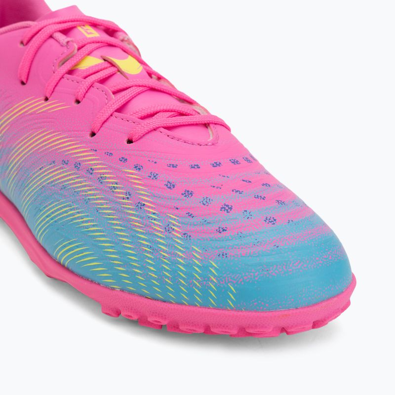 Vaikiški futbolo batai PUMA Future 9 Play TT poison pink/puma white/sun stream/bright aqua/puma black 7