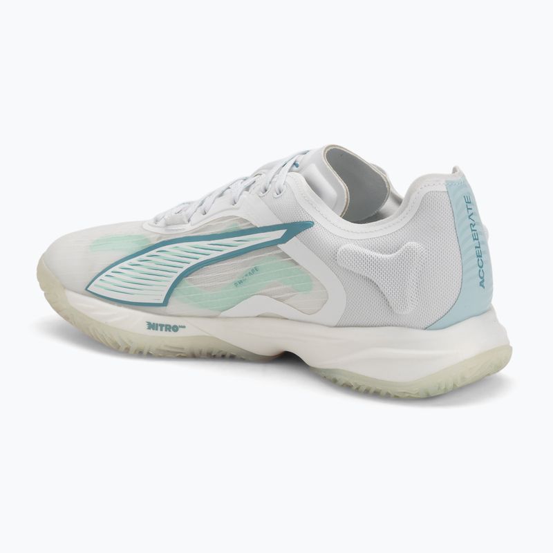 Moteriški rankinio batai PUMA Accelerate Nitro SQD 4 Game On Puma White/Baltic Sea Blue/Fresh Water 3