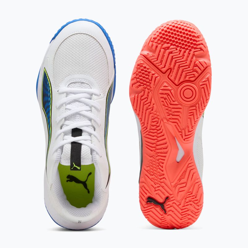 Vaikiški rankinio batai PUMA Accelerate 4 Game On Jr puma white/glowing red/ultra blue 12