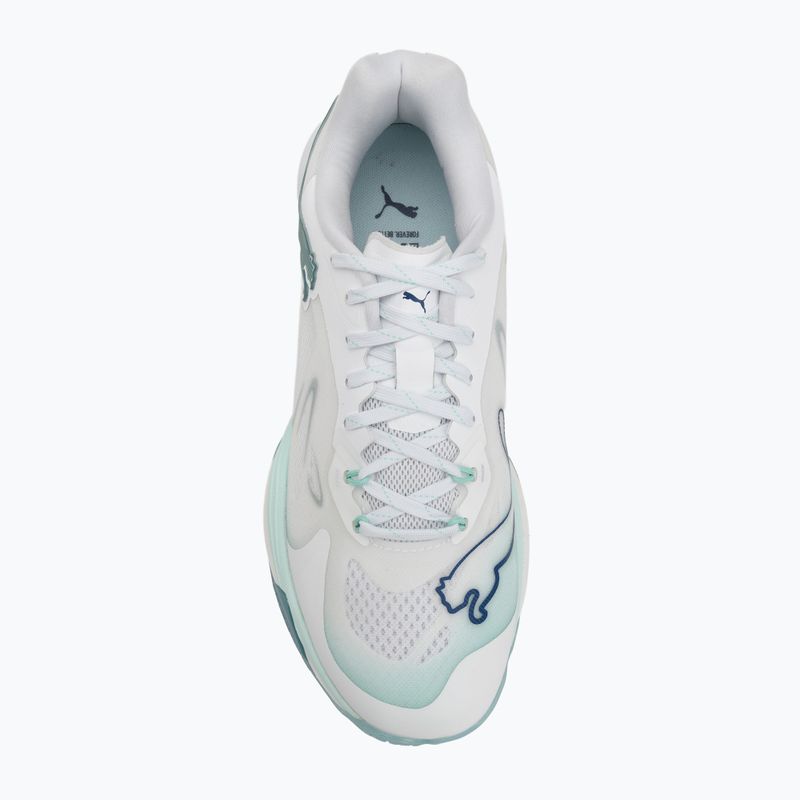 Moteriški rankinio batai PUMA Vantage Nitro Game On puma white/baltic blue/fresh water 5