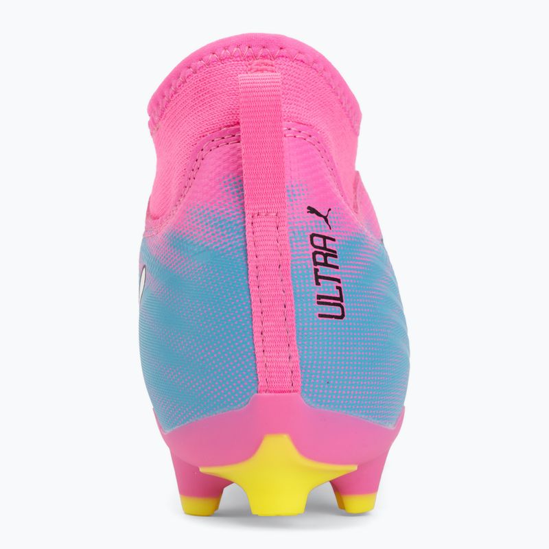 Vaikiški futbolo batai PUMA Ultra 6 Match+ LL FG/AG Jr poison pink/puma white/sun stream/bright aqua/puma black 6