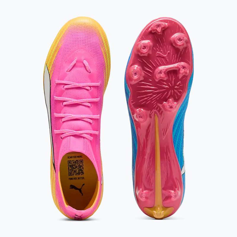 Futbolo batai PUMA Ultra 6 Pro FG/AG poison pink/puma white/sunstream/bright aqua/puma black 5