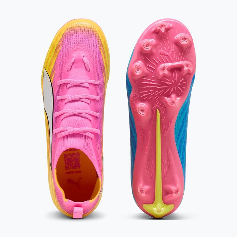 Vaikiški futbolo batai PUMA Ultra 6 Pro Jr FG/AG poison pink/puma white/sunstream/bright aqua/puma black 3
