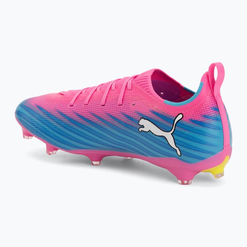 Vaikiški futbolo batai PUMA Ultra 6 Pro Jr FG/AG poison pink/puma white/sunstream/bright aqua/puma black 3