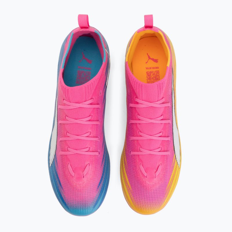 Vaikiški futbolo batai PUMA Ultra 6 Pro Jr FG/AG poison pink/puma white/sunstream/bright aqua/puma black 5