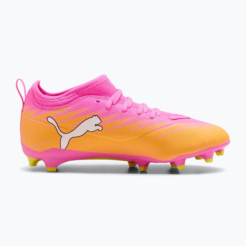 Vaikiški futbolo batai PUMA Ultra 6 Match FG/AG Jr poison pink/puma white/sun stream/bright aqua/puma black 2