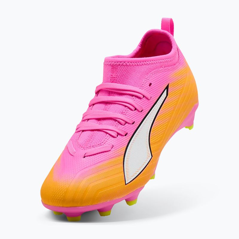 Vaikiški futbolo batai PUMA Ultra 6 Match FG/AG Jr poison pink/puma white/sun stream/bright aqua/puma black 4